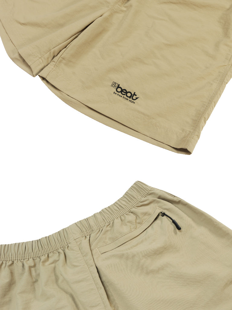 &beat 刺繍ナイロンパンツ